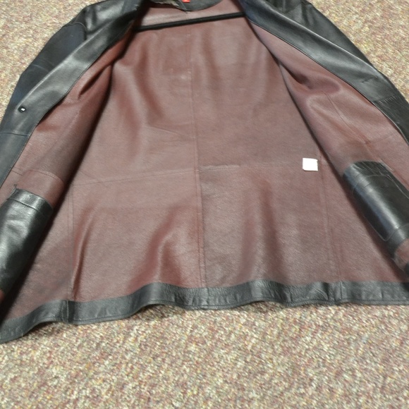 Men's soft leather sport jacket - Picture 4 of 5